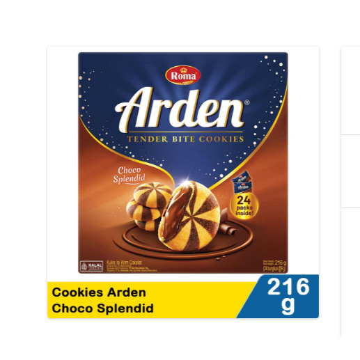 

roma cookies arden choco splendid 216g