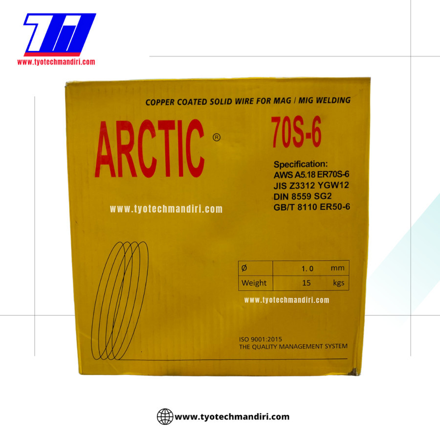 Kawat Las CO 1.0/ MIG Wire ER70S-6 / ER70S - 6 / ER 70 S, ARTIC 1.0 mm