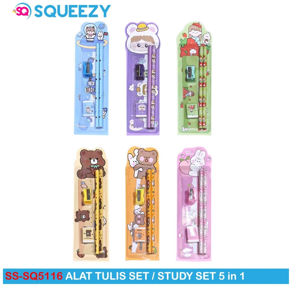 

SQUEEZY Study set SQ-5116 (5 in 1) lembaran
