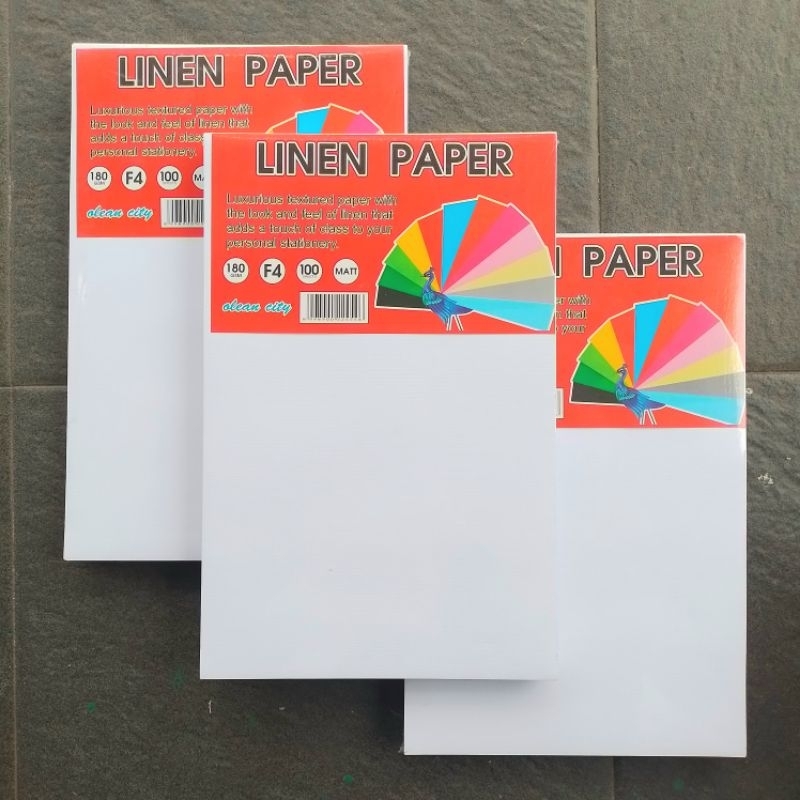 

Kertas Linen Putih OCI F4 180gsm ( Pak ) [ Original ]