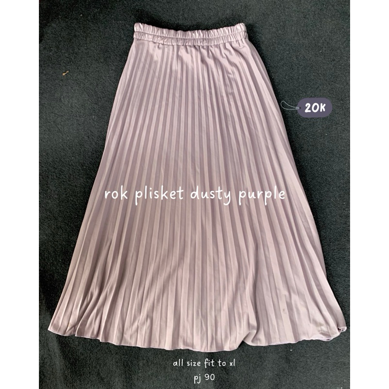 rok plisket dusty purple