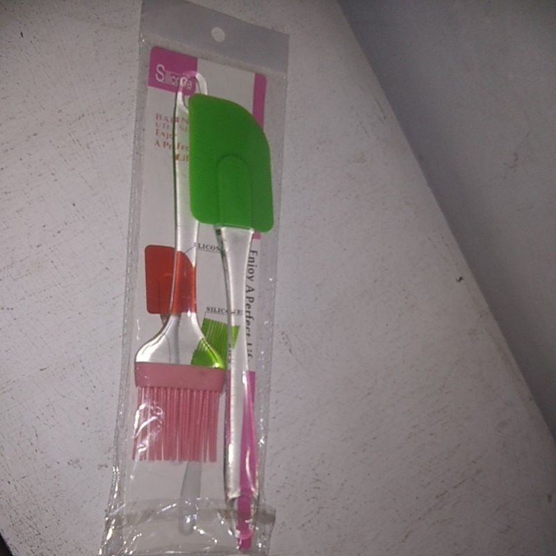 set spatula + kuas silicon
