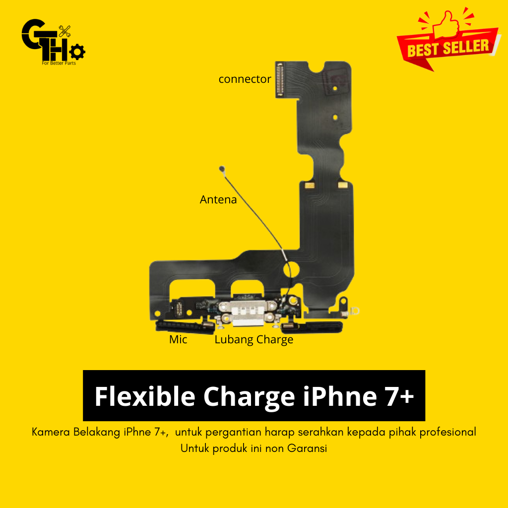 Flexible flexibel fleksibel Connector Charge iphone 7 plus 7+