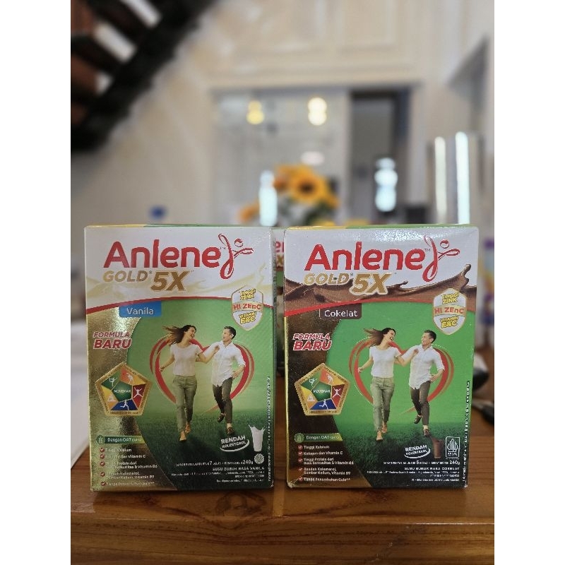 

ANLENE GOLD 5X SUSU BUBUK DEWASA COKLAT VANILA ORIGINAL 240GR