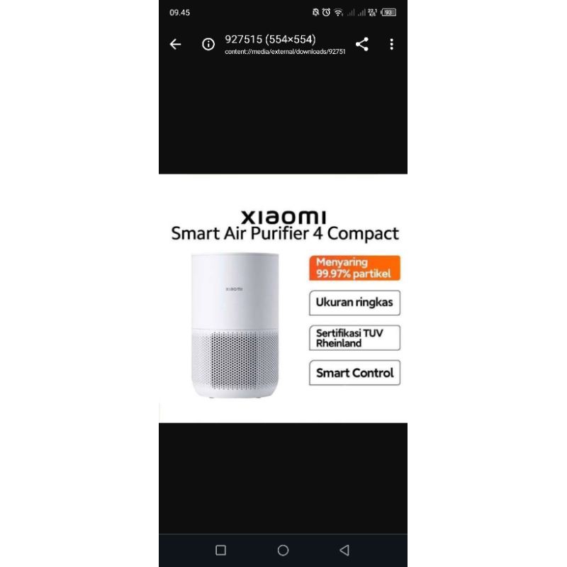 Xiaomi air purifier