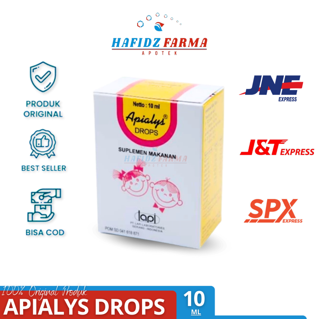 Apialys Drop 10ml | Suplemen Kesehatan | Suplemen Makanan | Vitamin Daya Tahan Tubuh | Suplemen Hari