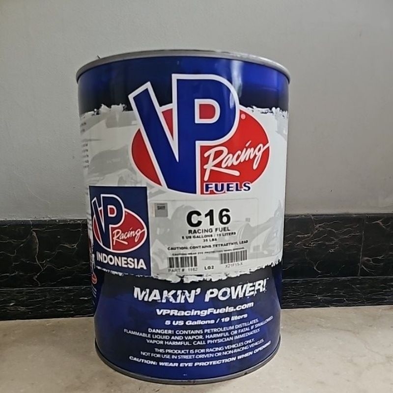 Vp Racing Fuel C16 Bensin balap Drag Race dengan Oktan 116+