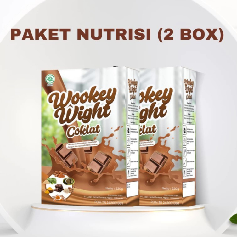 

TERMURAH!!! 2 BOX Wookey Weight - Susu Penambah Berat Badan Rasa Coklat Chocolate 2 Paket