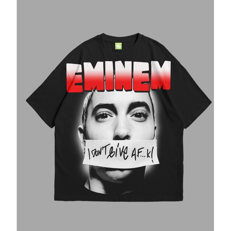 LADYJANE EMINEM TSHIRT OVERSIZE HITAM KAOS BAND PREMIUM COTTON COMBAD 20'S TERLARIS