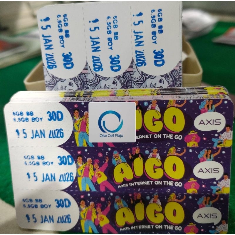 voucher Axis 6GB(9GB) 30hari
