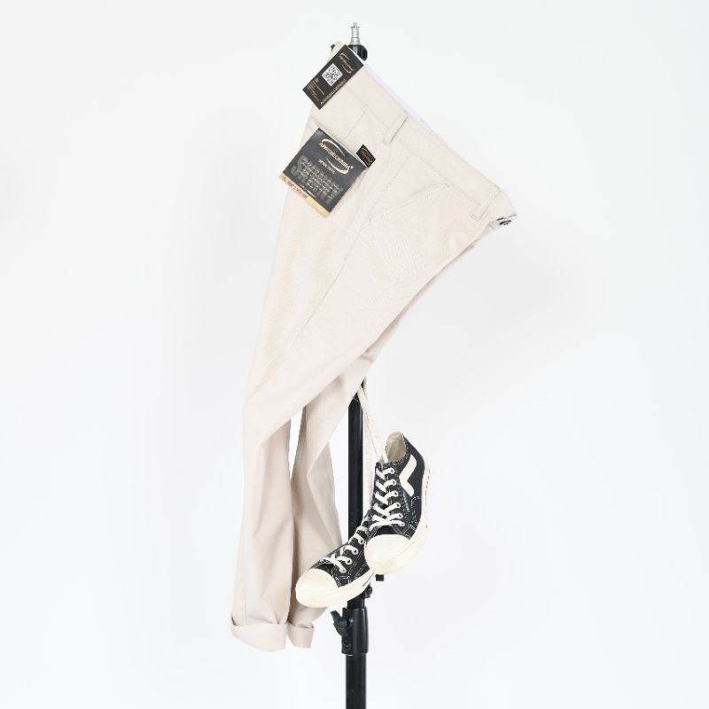 Terlaris  celana chinos panjang pria warna cream premium model standar reguler non streach terbaru 2