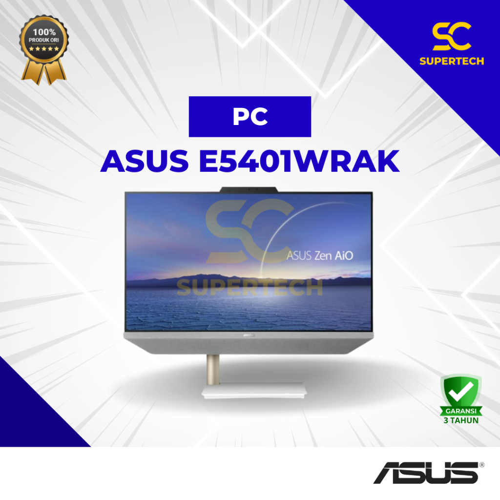 PC AIO Asus E5401WRAK-BA5811X, Ci5-10500T/8GB/1TB+128GB/W11Pro/3Y/Black/23.8” FHD