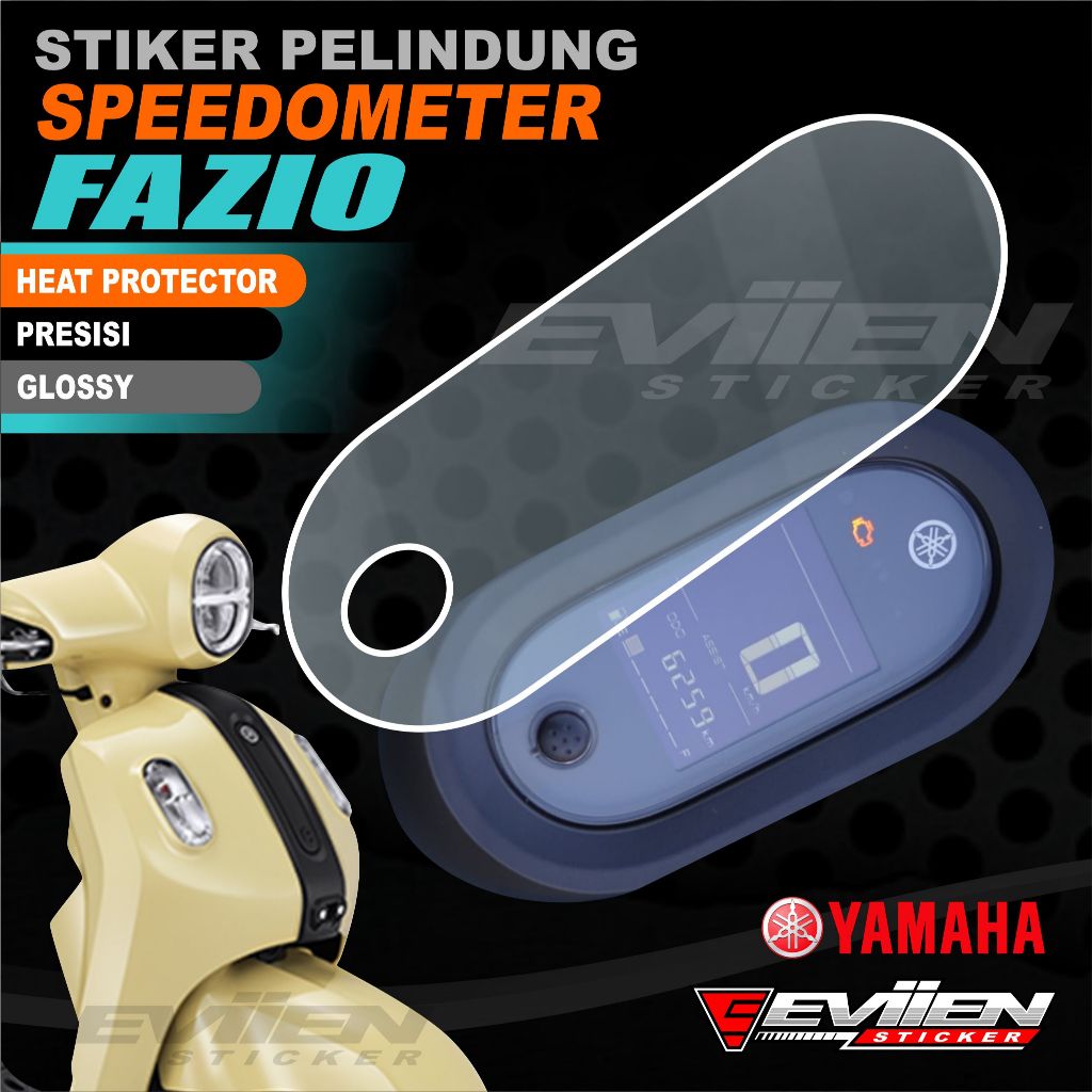 STIKER ANTI GORES PELINDUNG SPEEDOMETER MOTOR FAZIO BAHAN ASLI VPF