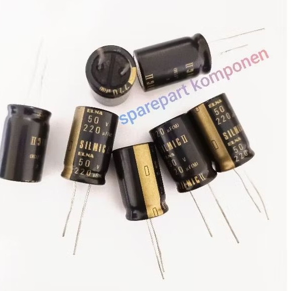 CAPASITOR ELCO 220 - 50V ELNA SILMIC II   elco 220uf 50v elna silmic II