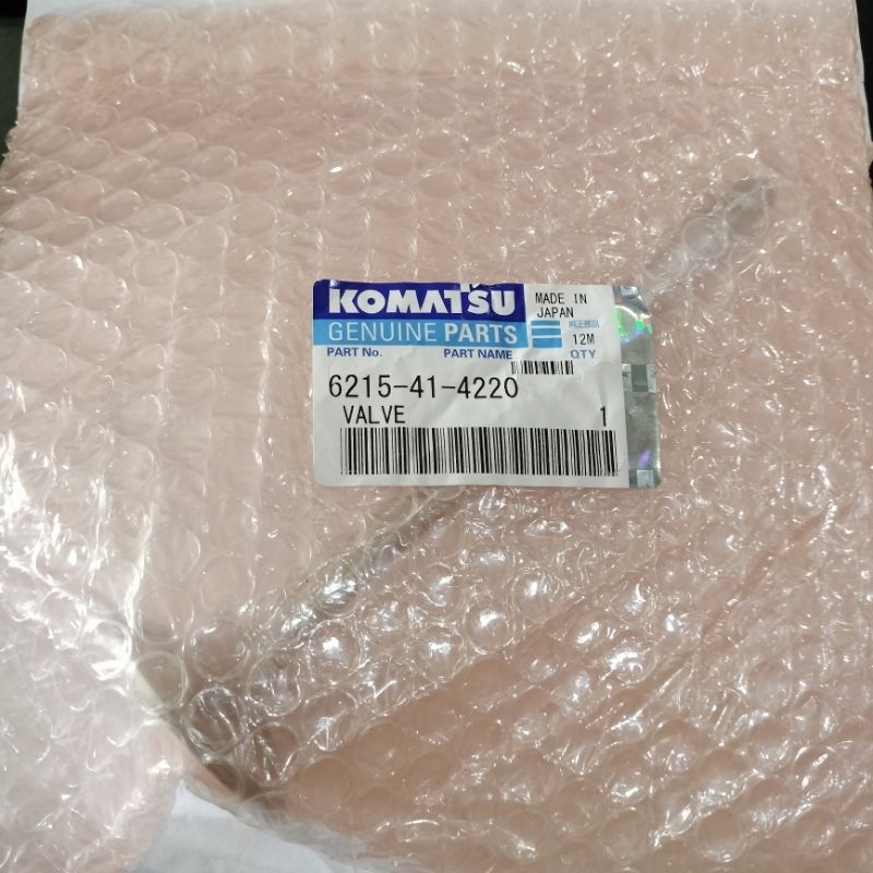 6215-41-4220 VALVE GENUINE PARTS KOMATSU