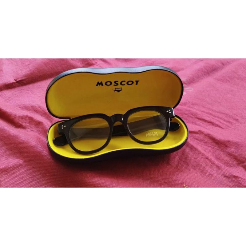 Kacamata Moscot Vilda Hitam (Lensa Progressive Bluechromic jauh normal dekat +3.00