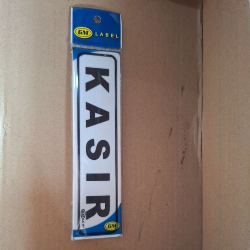 

acliric sign KASIR gm label