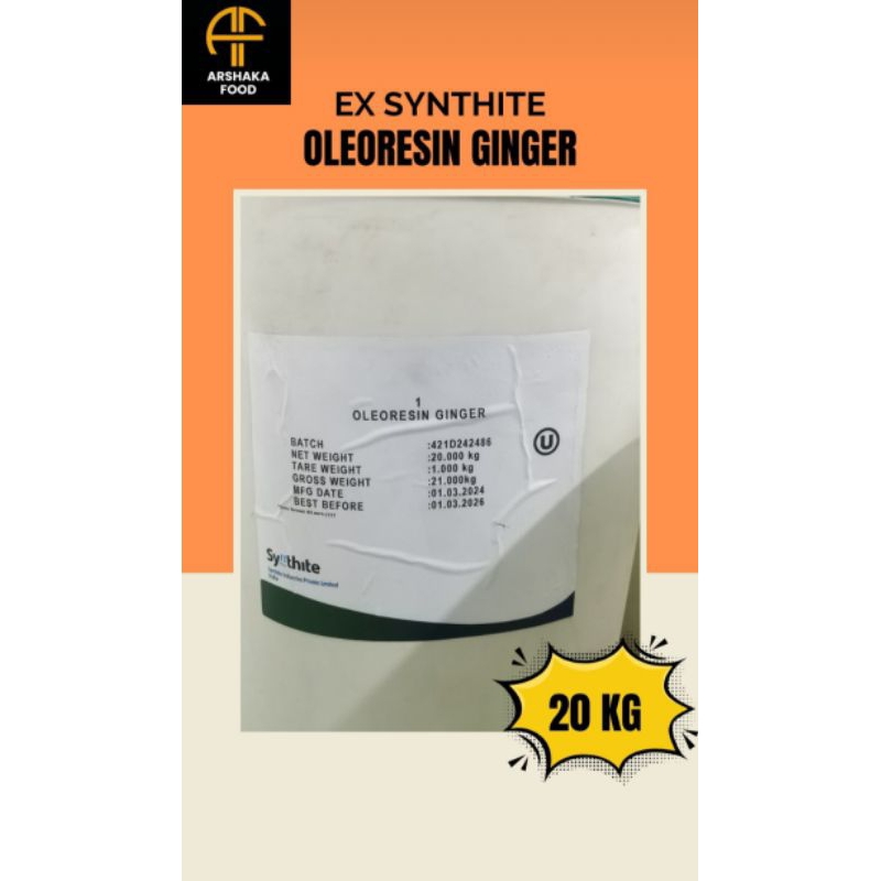 

OLEORESIN GINGER - EKSTRAK JAHE FOOD GRADE - 20KG