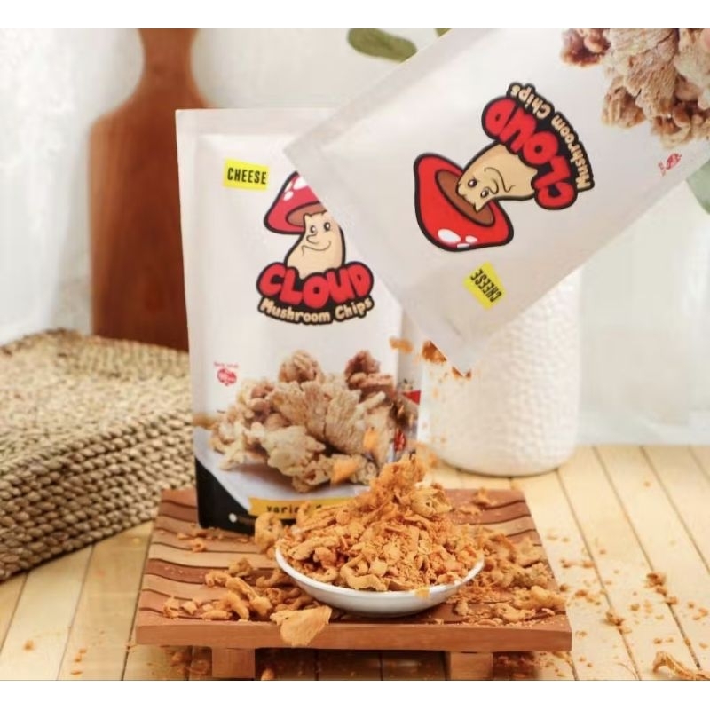 

Ygshop17 Keripik Jamur/ Non Msg/ Non Pengawet / Cloud Mushroom Chips