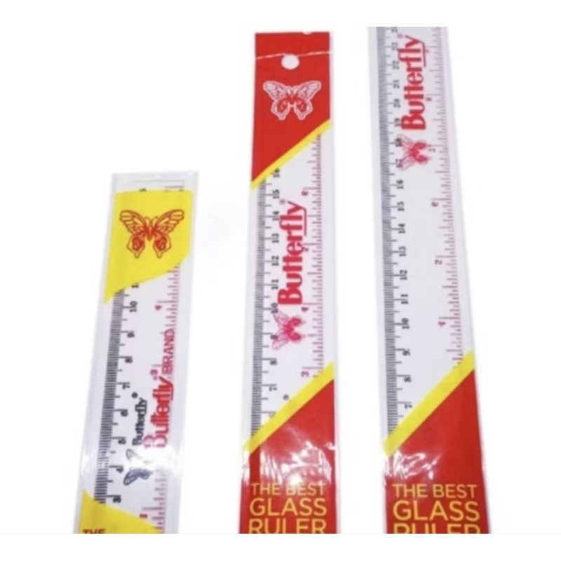 

Penggaris Plastik Mika Butterfly 15 20 30 cm - 15 cm