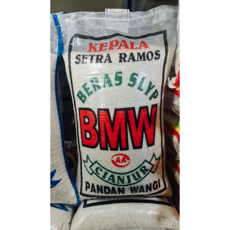 

beras enak dan pulen cap BMW setra ramos