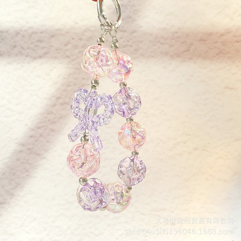 TALI  GANTUNGAN HP/GANTUNGAN TAS  KOREA /STRAP HP MATCHING COLOR BIG BALL GRADARASI/GANTUNGAN HP BOL