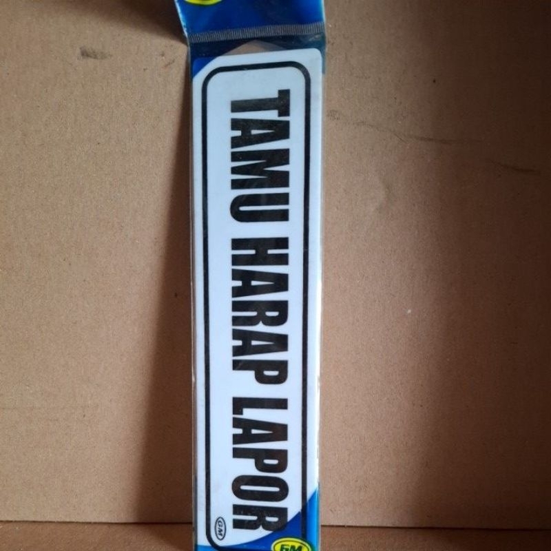 

acliric sign TAMU HARAP LAPOR gm label
