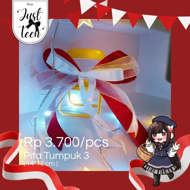 

Pita Kado|Hampers|Aksesoris Siap Pakai| Pita Tumpuk ( 2,3,5 )|17Agustus