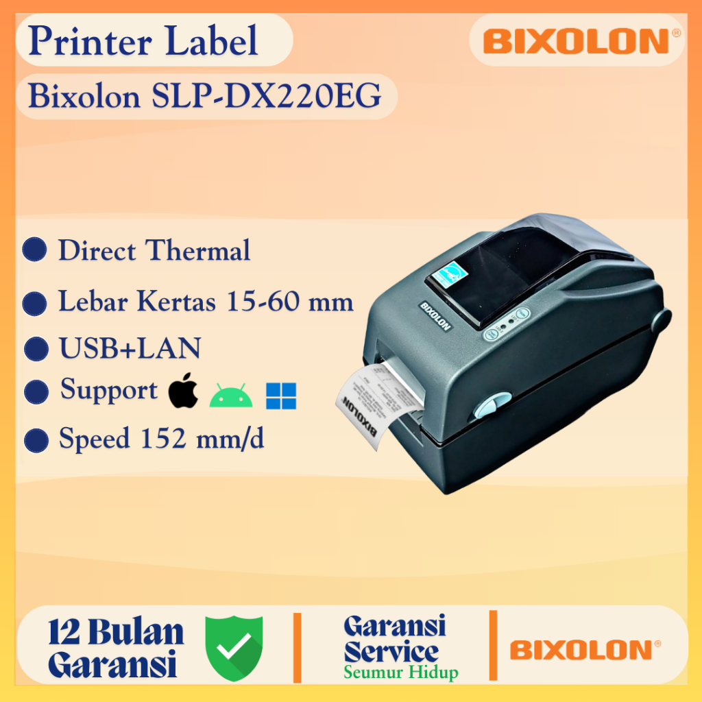 Bixolon SLP-DX220EG Printer Label