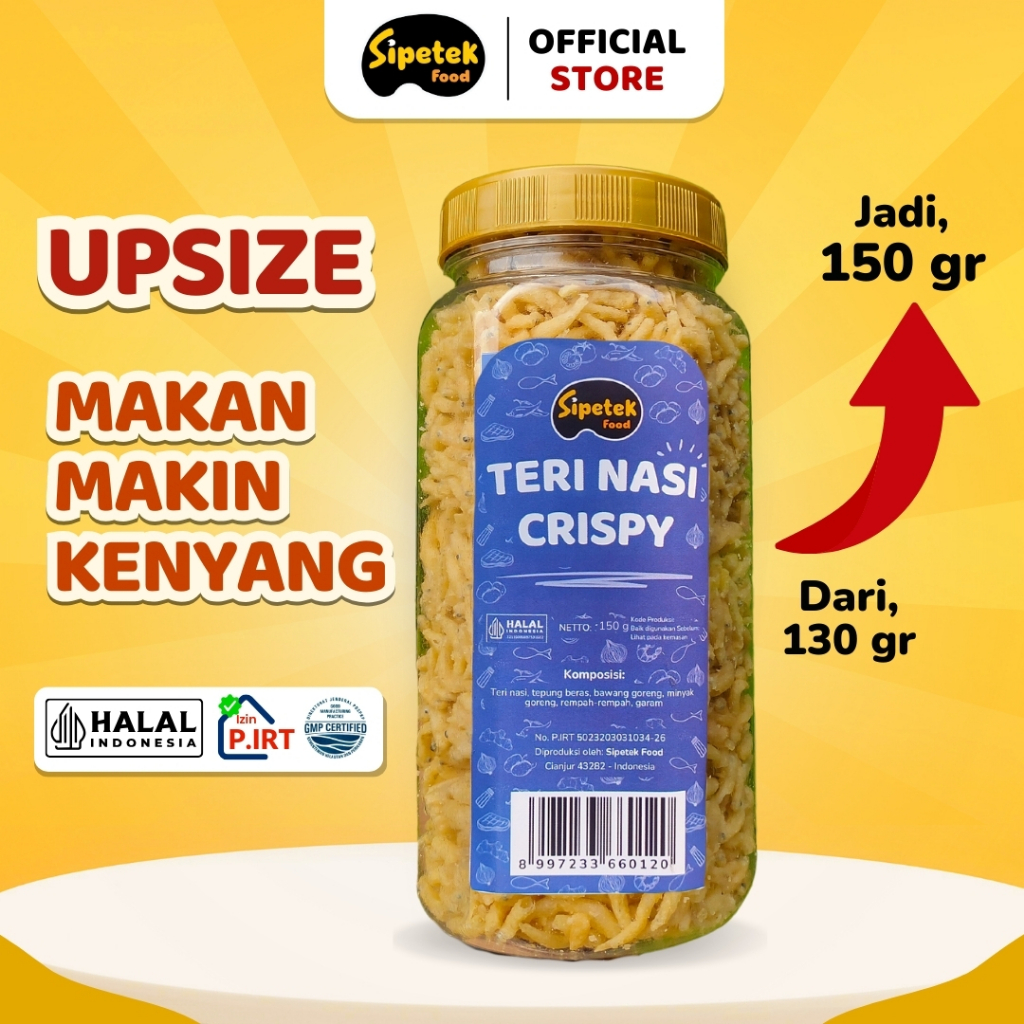 

Ay00! Sipetek - [Spesial] Teri Nasi/Teri Medan Crispy Toples 150gr
