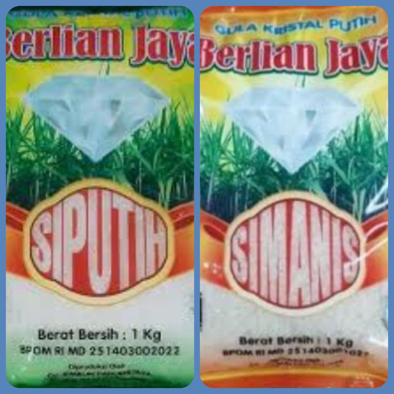 

Gula pasir 1kg Berlian Jaya All Variant