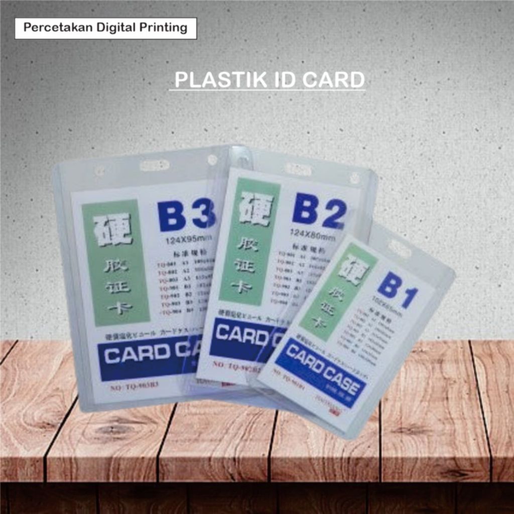 

PLASTIK ID CARD / CARD CASE / NAME TAG / ID CARD / CARD CASE B1 / CARD CASE B2 / CARD CASE B3 / ALAT TULIS KANTOR / PERLENGKAPAN SEKOLAH / PERLENGKAPAN KANTOR / ATK
