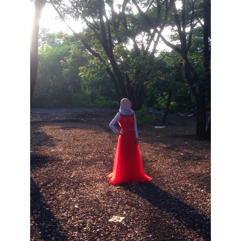 Dress Merah Caroline Kosasih