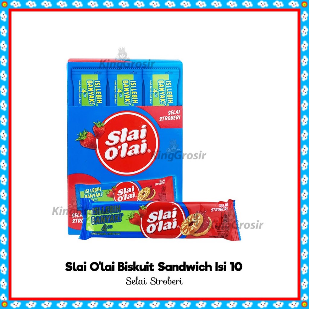 

Roma Slai O'lai Biskuit Selai BOX Isi 10 Sachet / Slai Olai Roma Biskuit