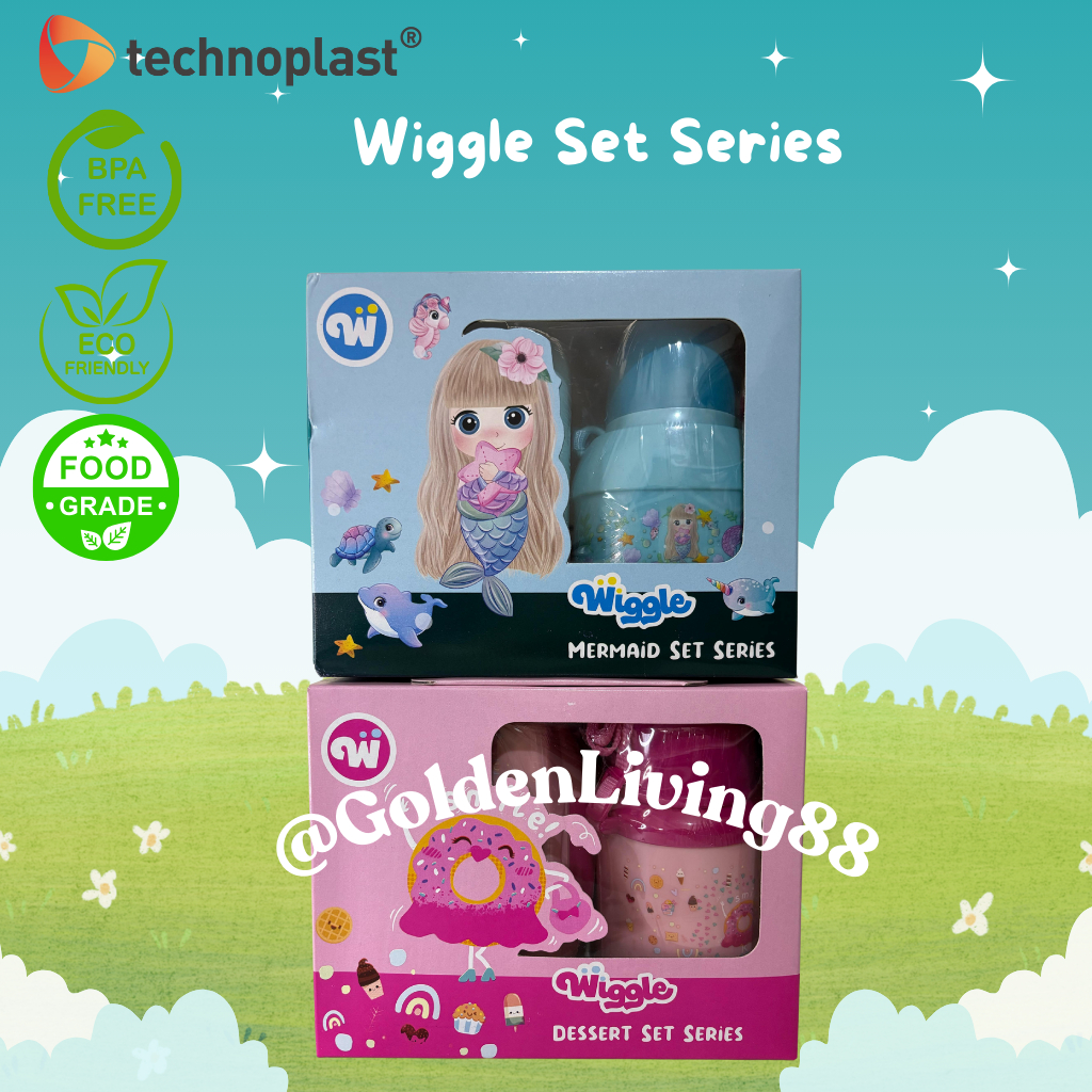 Wiggle Dessert Value Set Series I Paket Tempat Makan dan Botol Minum Technoplast