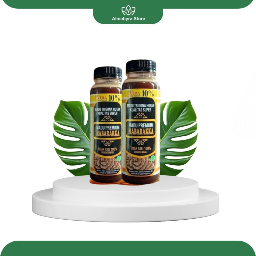 

Madu Trigona Ma'barakka LPPOM MUI / Dinkes P-IRT Klanceng Mabarakka / Lanceng Kelanceng 300 gram