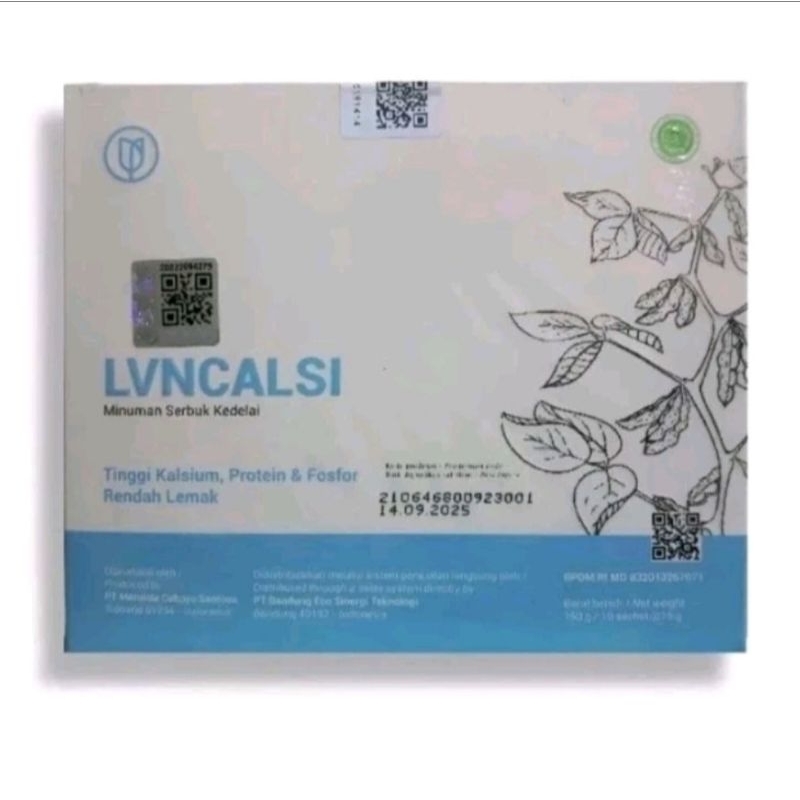 

Lvn Calsi Minuman Serbuk Kedelai Original 1 Box Isi 10 Sachet
