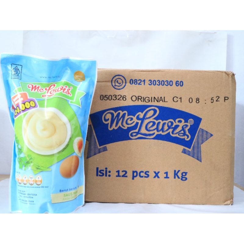 

Mayonaise MCLEWIS ORIGINAL Karton / Mayones ORIGINAL KARTON / 12pcs