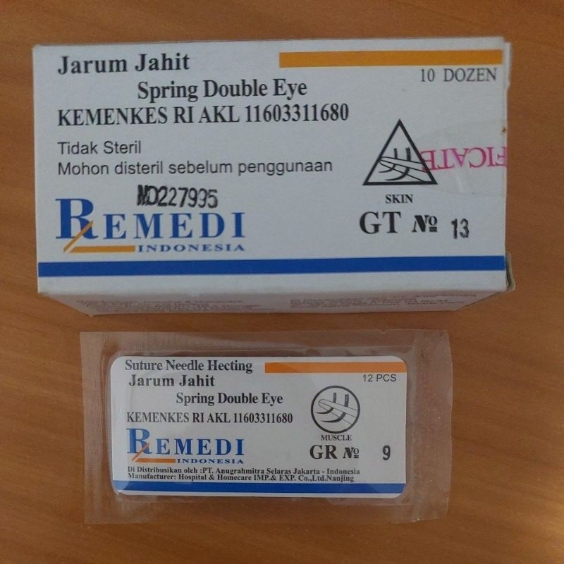 Remedi needle hecting untuk kulit [ GT ] dan otot [ GR ]