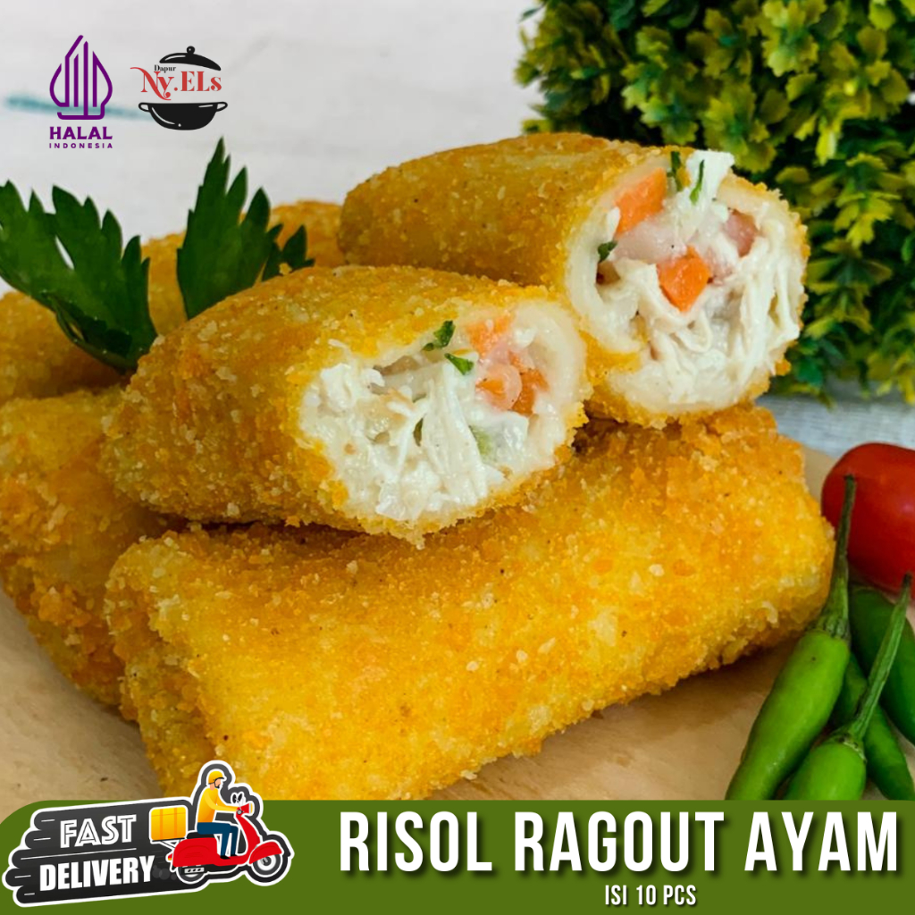 [KIRIM INSTAN] Risol Ragout Ayam Premium I Frozen Food Homemade I Lezat Gurih Halal