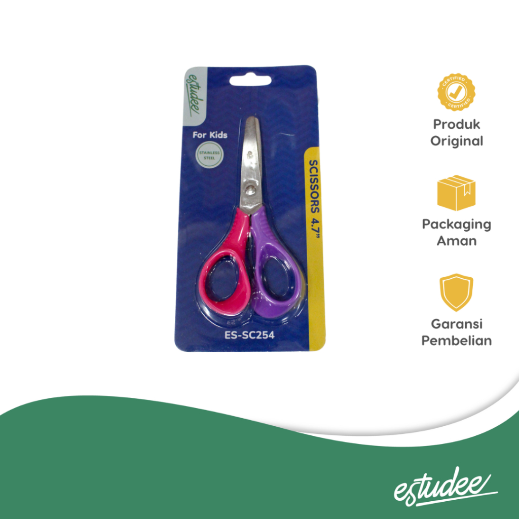 

ESTUDEE SCISSORS KIDS 4.7 PURPLE PINK ES-SC254
