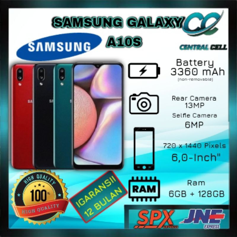 [PROMO]  HP SAMSUNG A10s Ram 6+128GB Camera 13 MP + Display 6,2 Inches + Battery 4000mAh GARANSI 1 T
