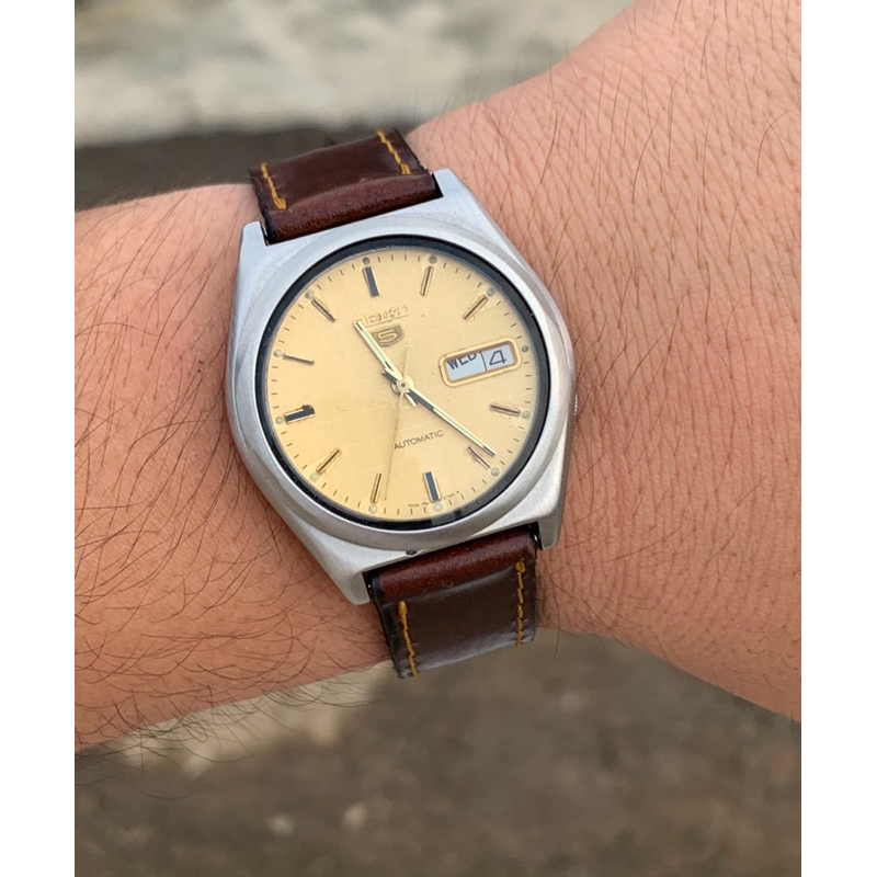 Strap tali jam tangan kulit sapi asli handmade 19mm seiko