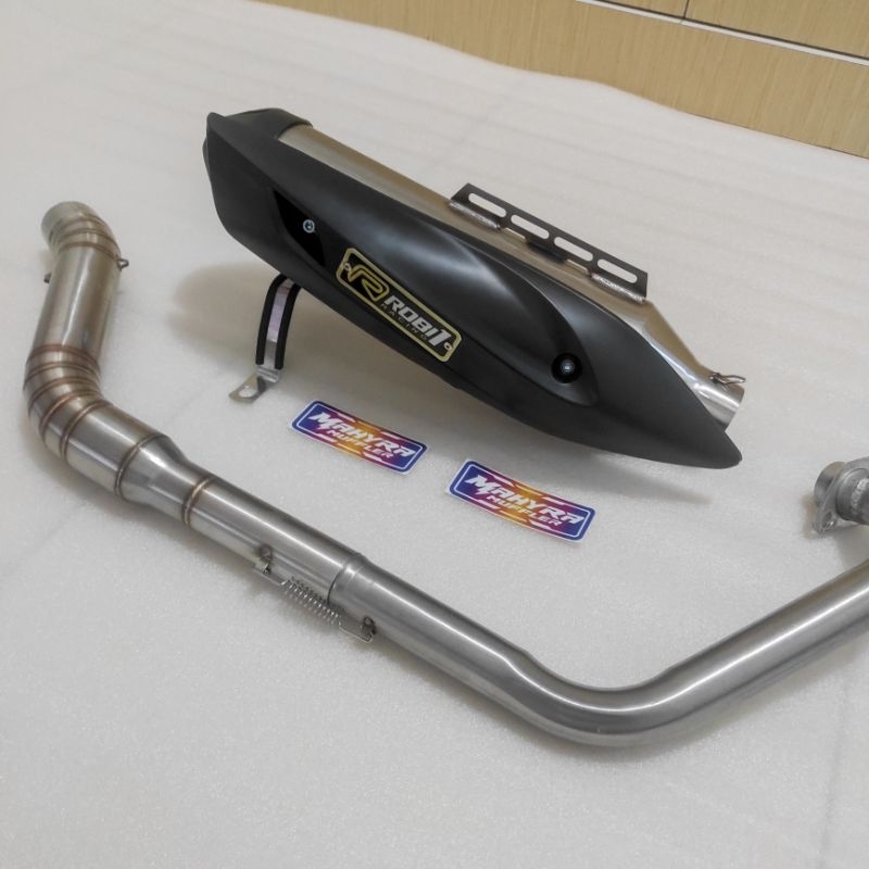 KNALPOT RACING ROB 1 SUARA BAS ADEM  PNP VIXION.JUPITER MX.SATRIA FU.VERZA.CB 150 OLD NEW.SONIC