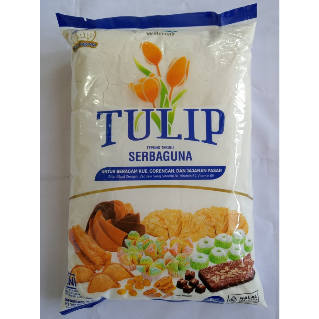 

TERIGU TULIP SERBAGUNA KEMASAN 1 KILOGRAM || DINDA SEMBAKO GARUT