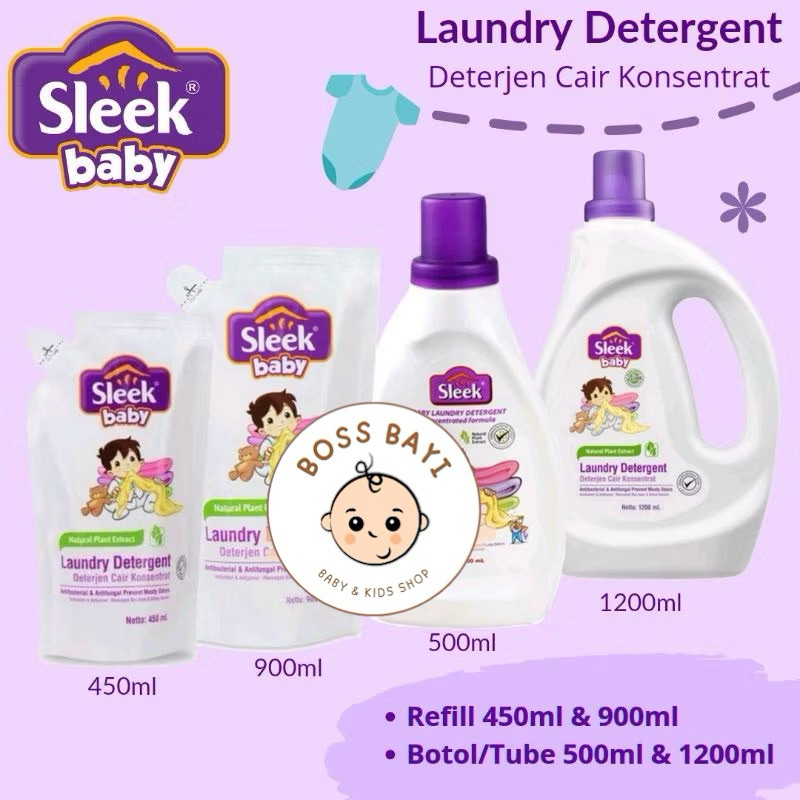 SLEEK Baby Laundry Detergent / Deterjen Pakaian Bayi