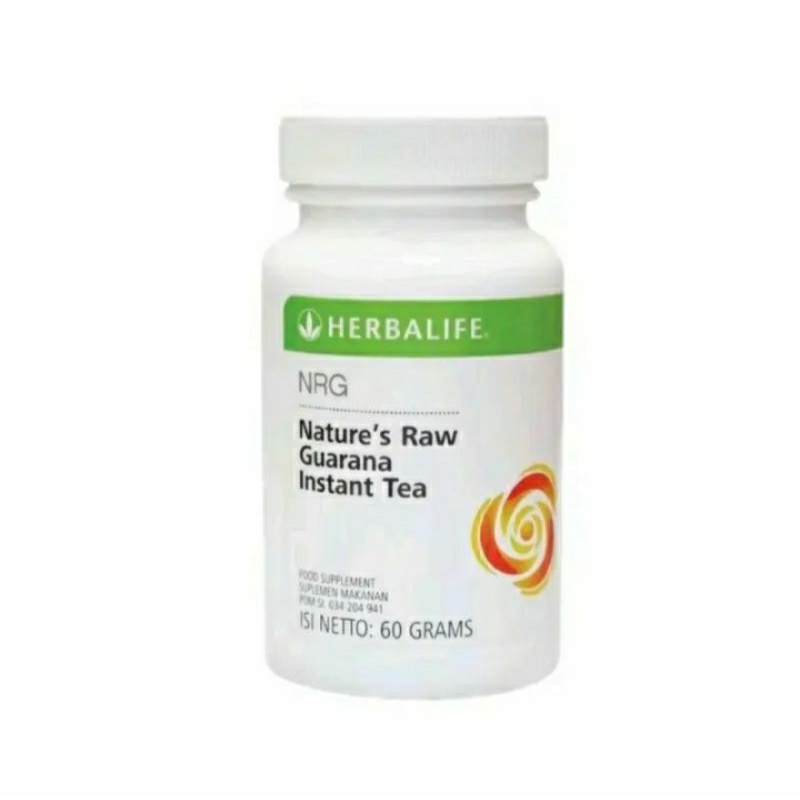 HERBALIFE NRG NATURE'S RAW GUARANA INSTANT TEA MENYEGARKAN BADAN SUPLEMEN KESEHATAN
