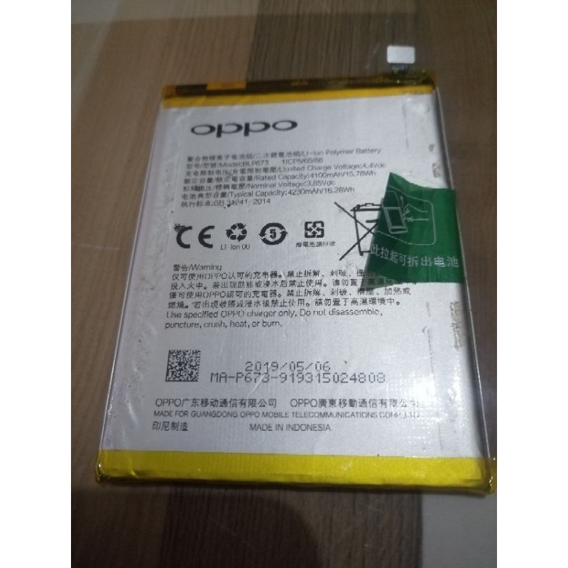 baterai ori  oppo a3s. a5s. copotan