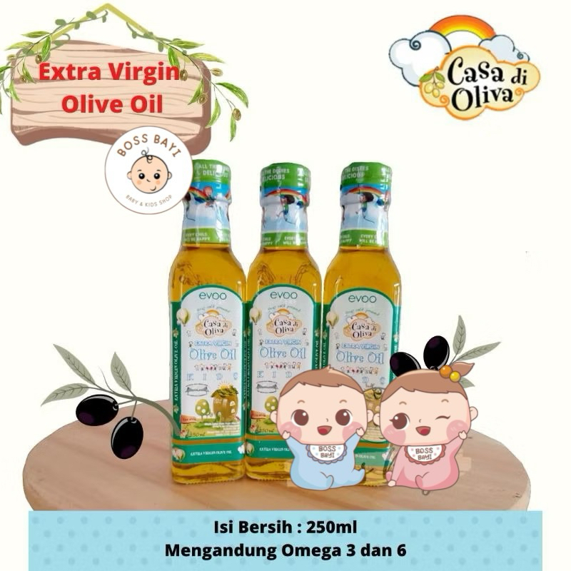 

EVOO Casa Di Oliva - Extra Virgin Olive Oil for kids / Minyak MPASI 250ml