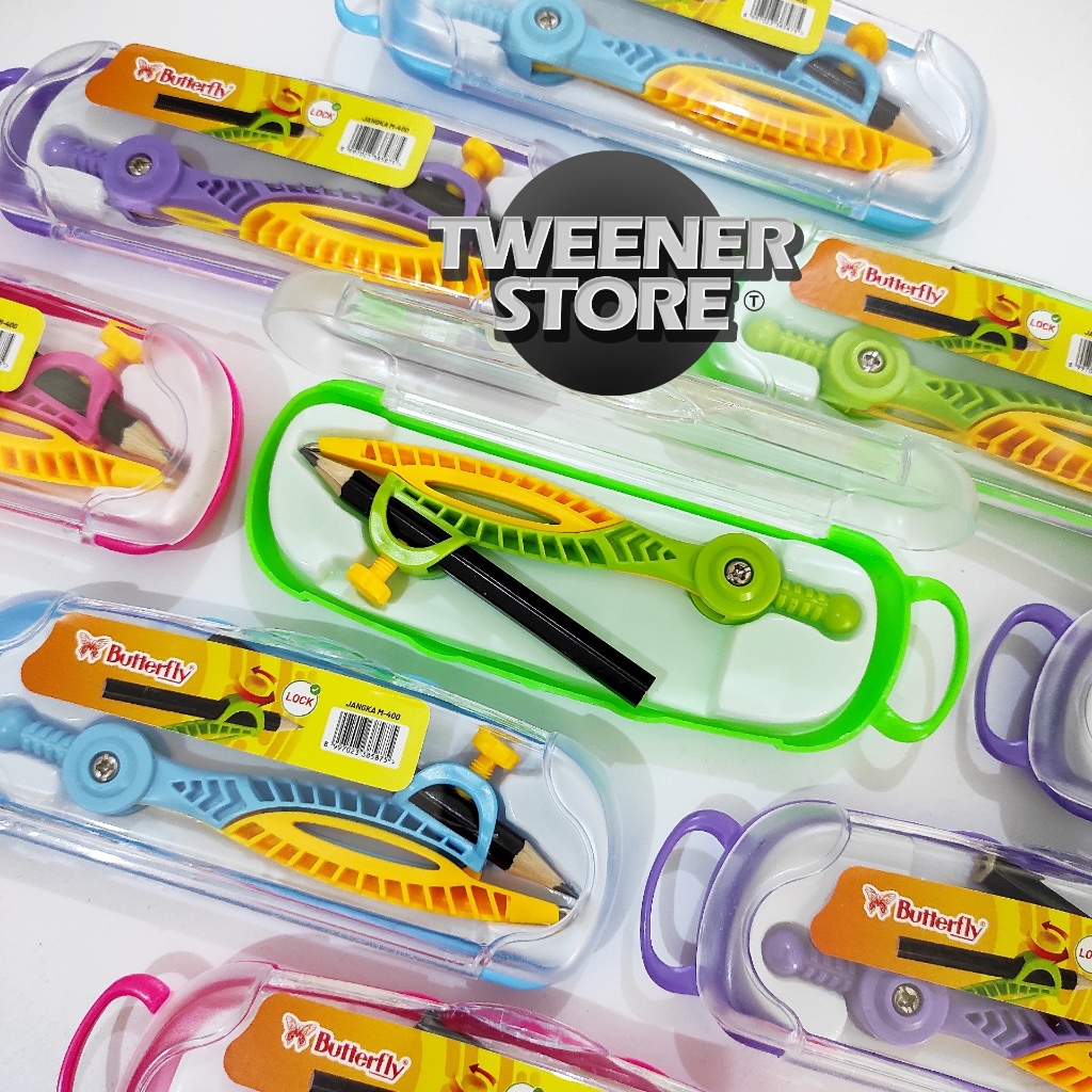 

NEW (1PCS) JANGKA BUTTERFLY (LOCK) WARNA RANDOM